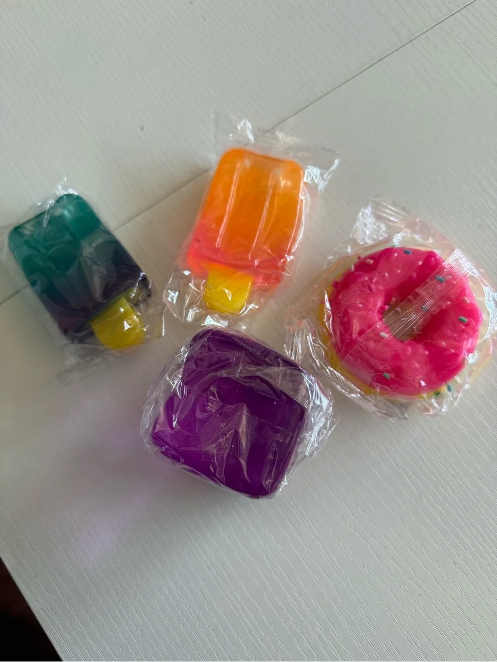 Sensory Squishy Bundle | Cube, Donut & Popsicle Fidget Toys | 4 Piece Set